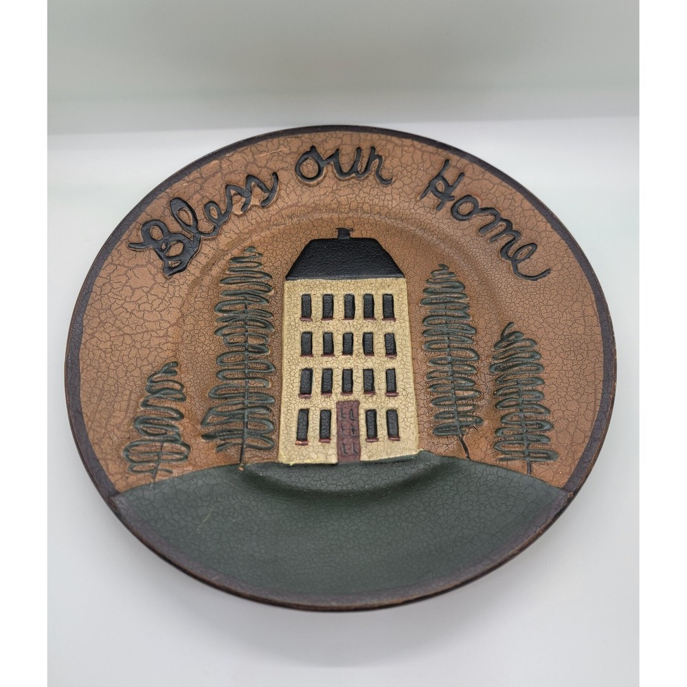 House Warming Gift Ragon House Decorative Plate "Bless Our Home" Collectible